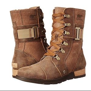 SOREL MAJOR CARLY BOOTS NUTMEG/FLAX COLOR